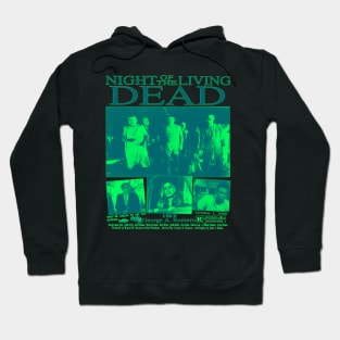 Night of the Living Dead - Horror Classic Spooky Film Poster 1968 (green) Hoodie